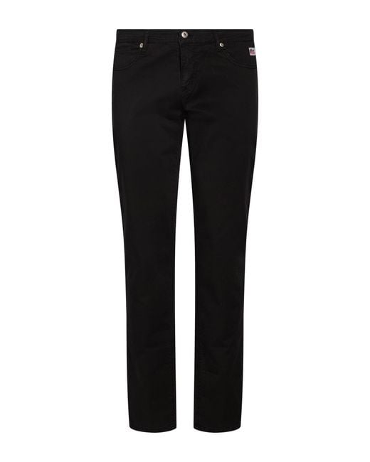 Roy Rogers Black Pants Cotton, Elastane