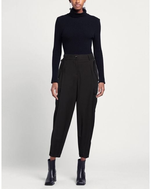 ALESSIA SANTI Black Pants Polyester, Elastane