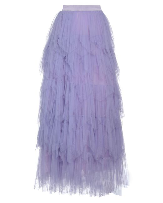 Elisabetta Franchi Purple Maxi Skirt