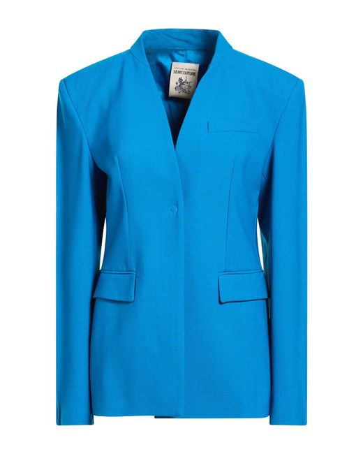 Semicouture Blue Blazers