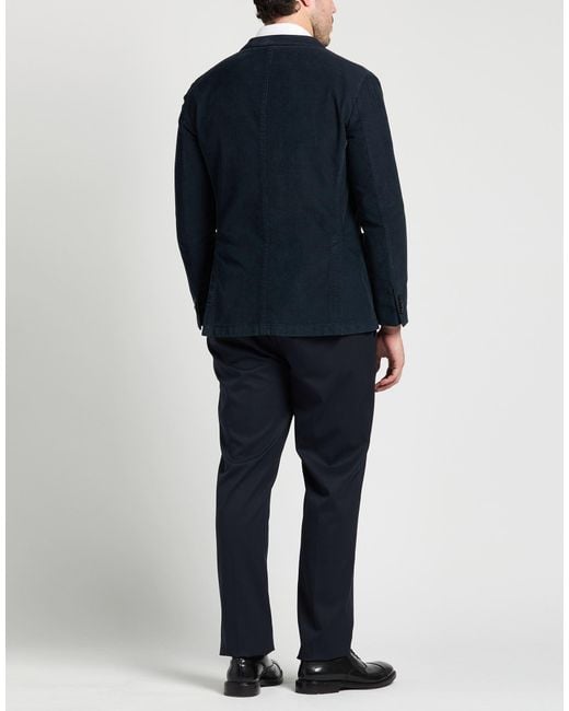 Boglioli Blue Blazer Cotton, Modal, Elastane for men