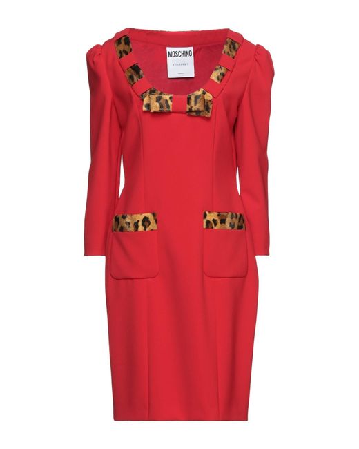 Moschino Red Midi Dress