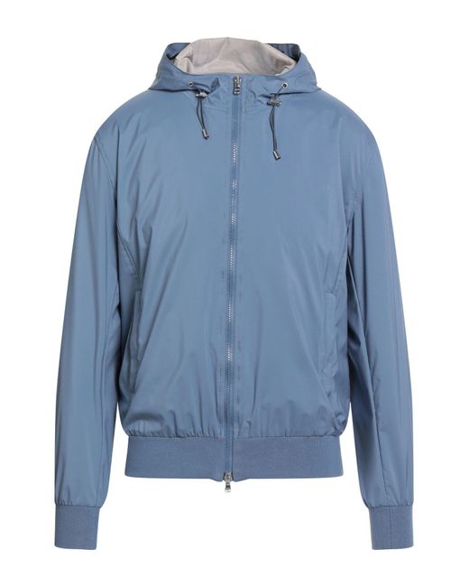 Barba Napoli Blue Jacket Polyester for men