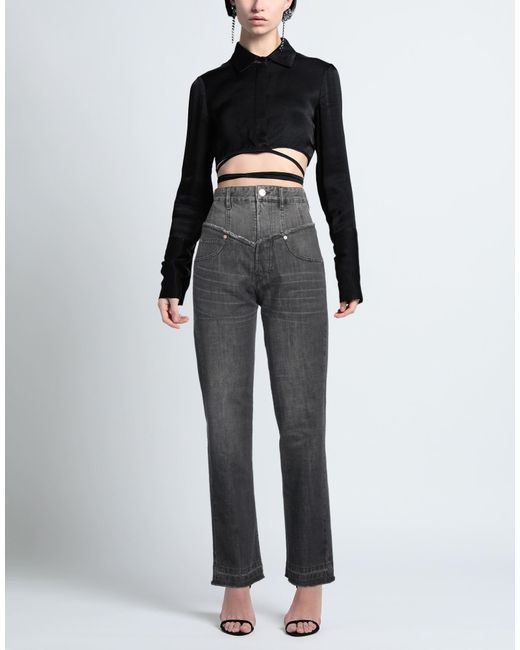 Isabel Marant Gray Jeans Cotton