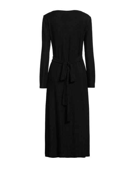 Diane von Furstenberg Black Midi-Kleid