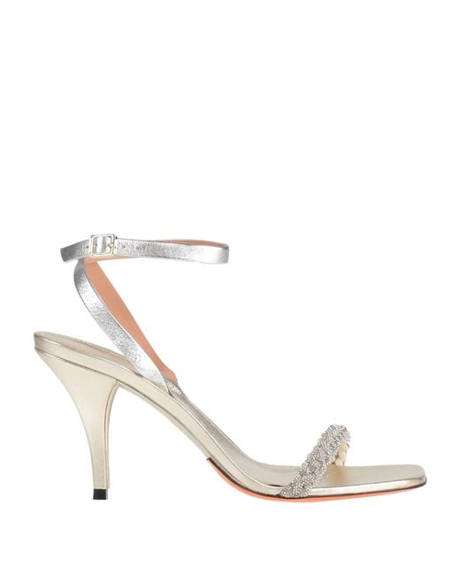 Santoni White Sandale