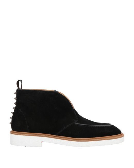Christian Louboutin Black Ankle Boots Leather for men