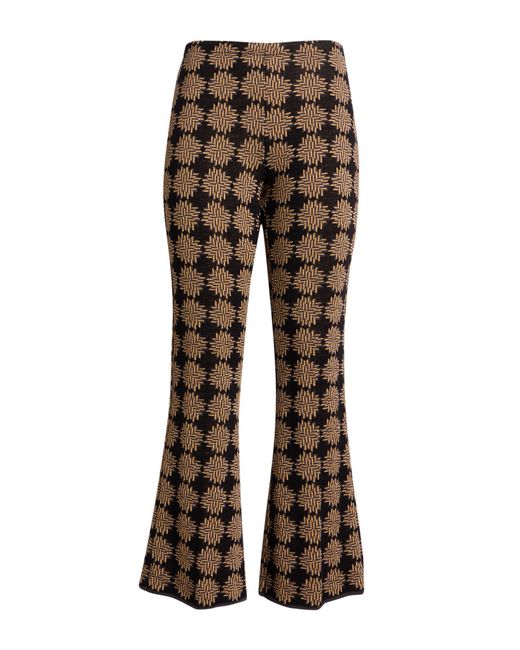 Siyu Brown Pants Merino Wool, Polyamide, Metallized Polyamide