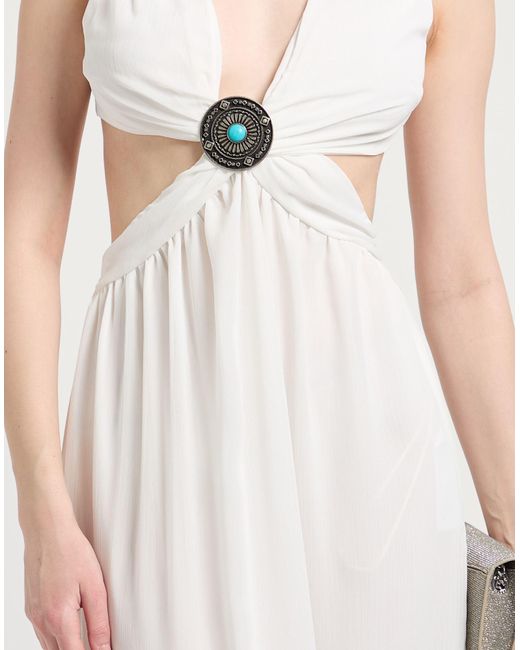 Akep White Maxi-Kleid