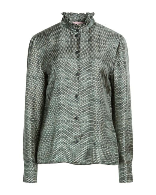 Kristina Ti Green Dark Shirt Silk