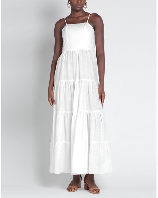 ACTUALEE White Maxi Dress