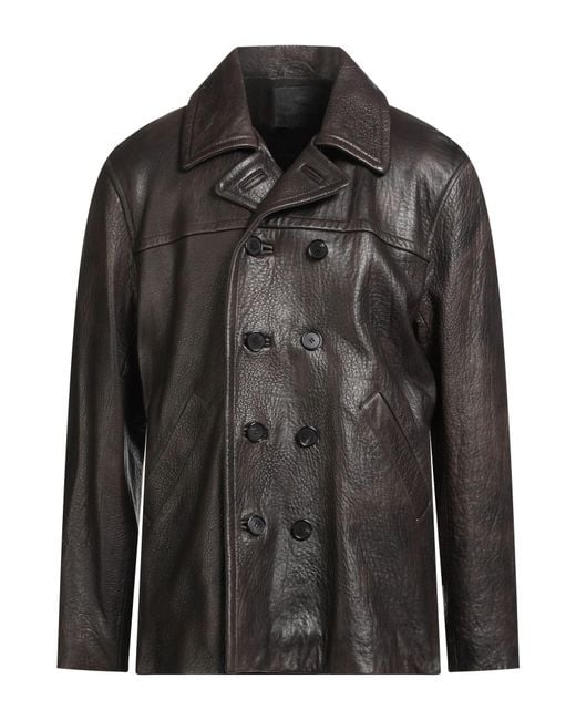 Giorgio Brato Black Jacket Leather for men