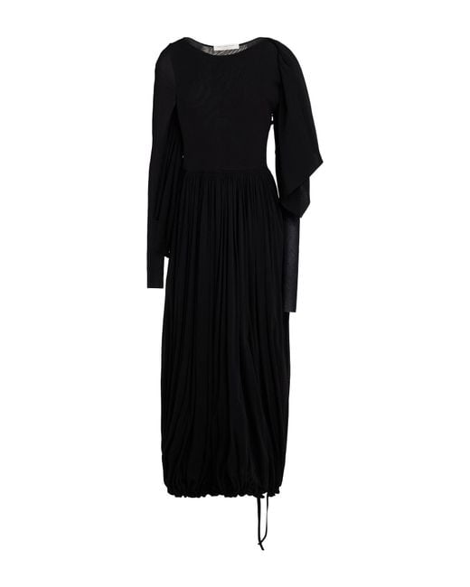 Philosophy Di Lorenzo Serafini Black Midi Dress