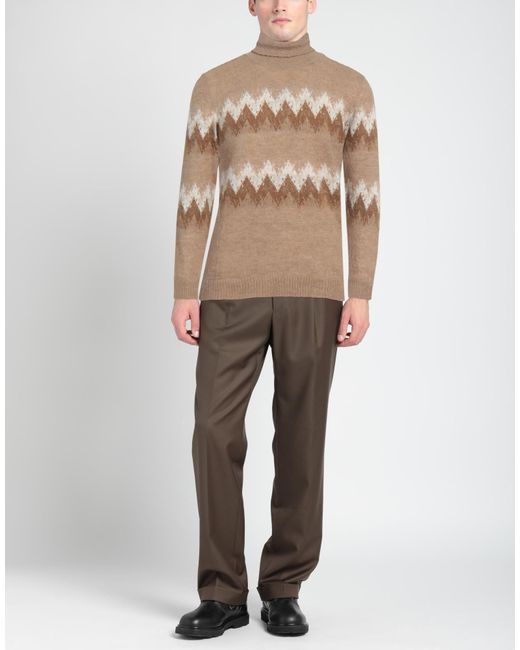 Officina 36 Brown Turtleneck for men
