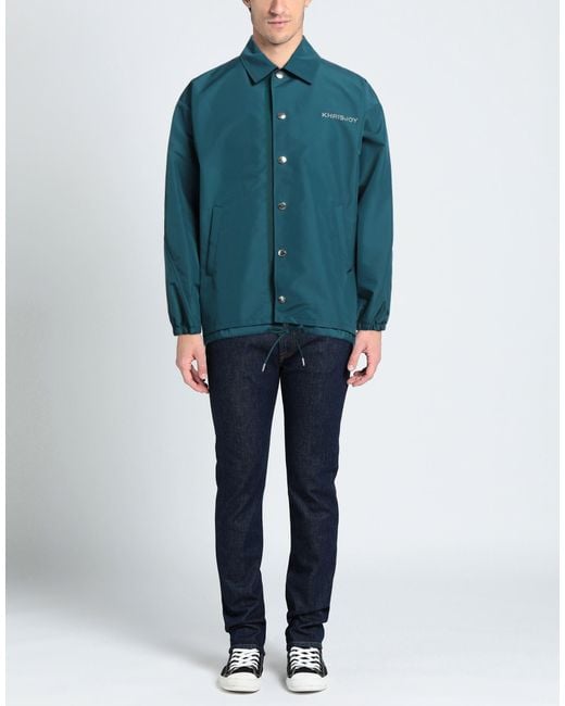 Khrisjoy Blue Overcoat & Trench Coat for men