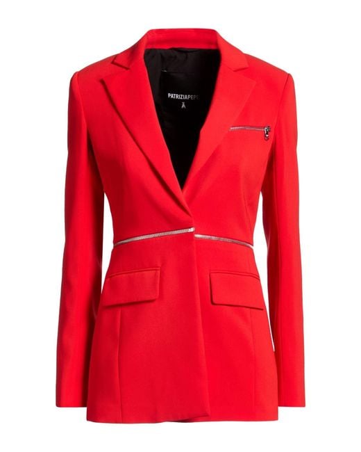 Patrizia Pepe Red Blazer