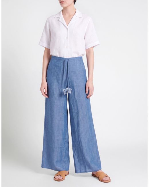 MARYBLOOM Blue Pants Linen