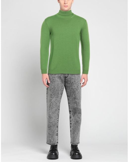 Roberto Collina Green Turtleneck for men