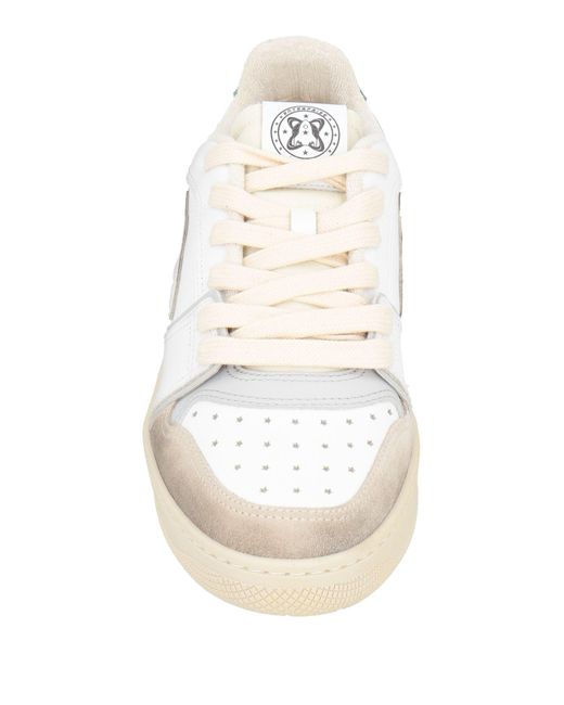 ENTERPRISE JAPAN White Sneakers Calfskin, Textile Fibers for men