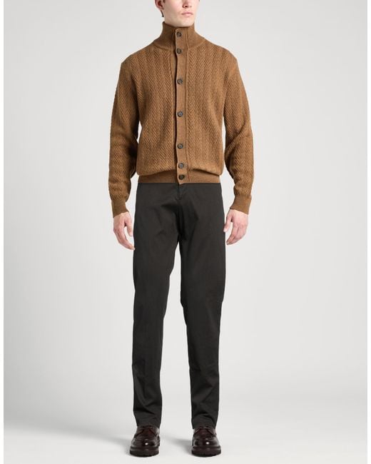 Kiton Gray Pants Cotton, Lycra, Elastane for men