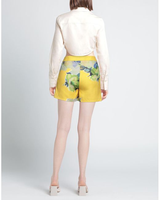 Camilla Yellow Shorts & Bermuda Shorts