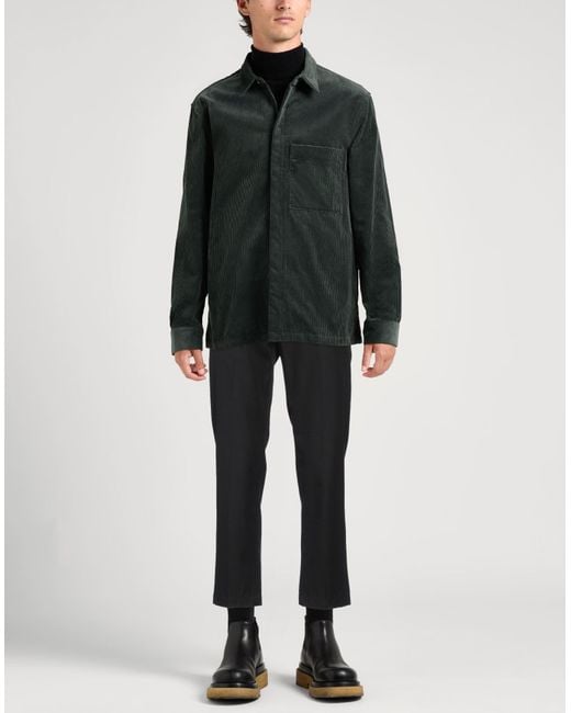 Emporio Armani Gray Pants Cotton, Virgin Wool for men