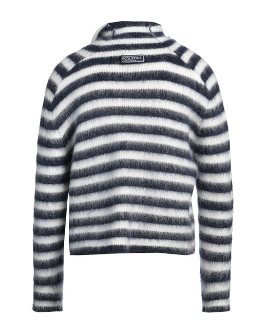 Jacquemus Blue Turtleneck Mohair Wool, Polyamide, Merino Wool for men