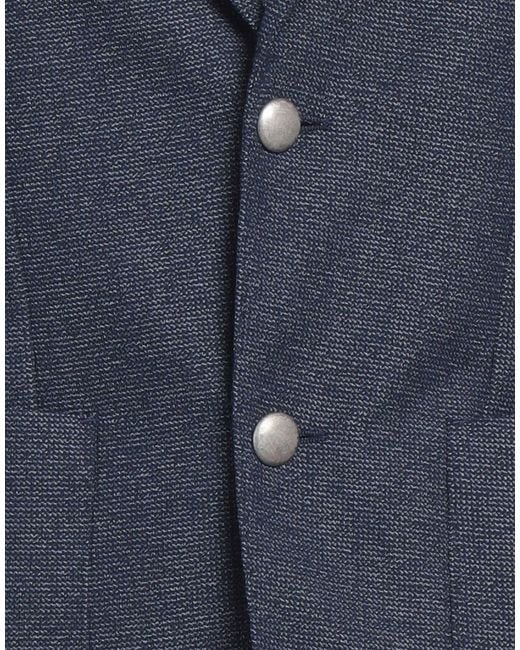L.b.m. 1911 Blue Blazer Polyester, Cotton for men
