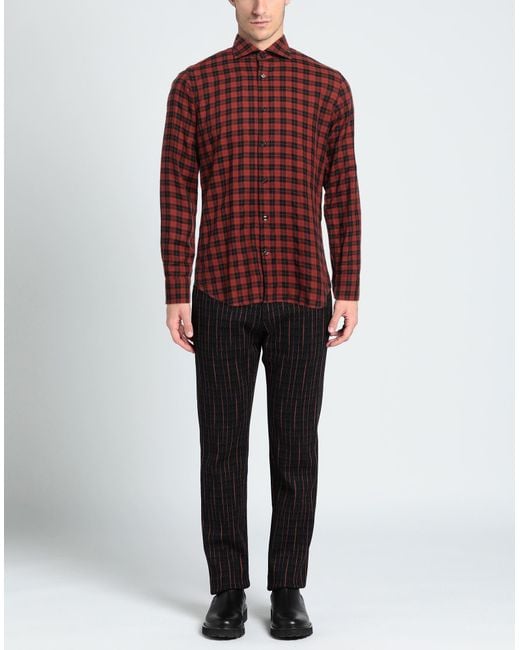 Camisa Dnl de hombre de color Red