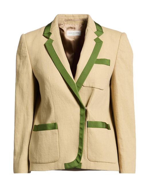 Dries Van Noten Green Blazers