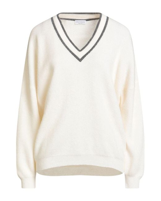 Pullover di Brunello Cucinelli in White