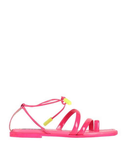 MSGM Pink Thong Sandal