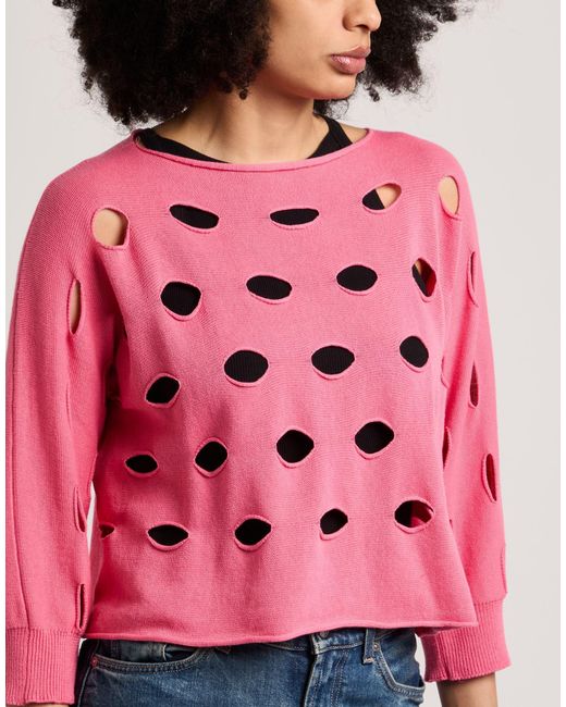ViCOLO Pink Sweater Cotton
