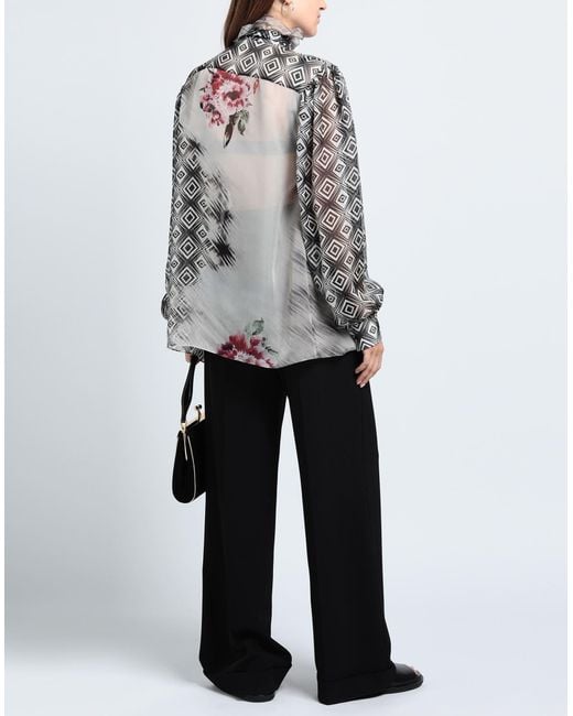 Alberta Ferretti Gray Top
