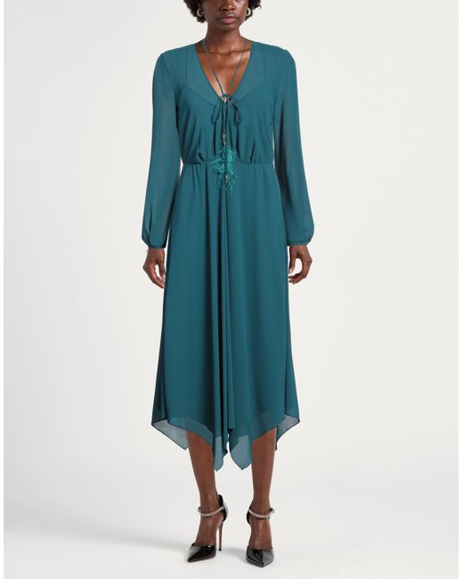 Patrizia Pepe Blue Midi-Kleid