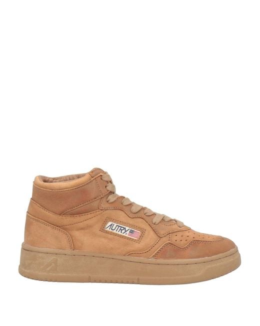 Autry Brown Camel Sneakers Goat Skin