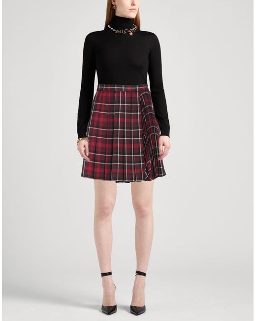 Dior Red Mini Skirt Virgin Wool