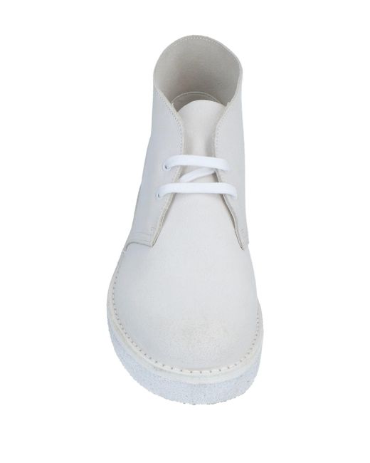 Clarks White Ankle Boots for men