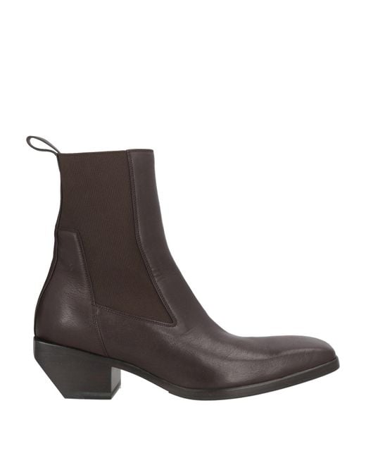 Rick Owens Brown Ankle Boots for men