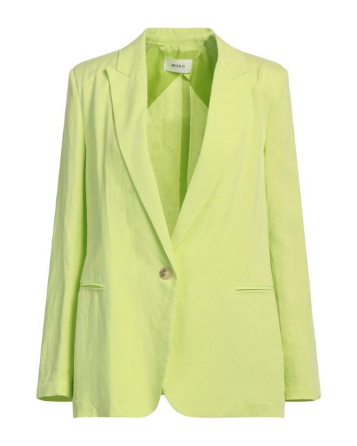 ViCOLO Green Blazer Viscose, Linen