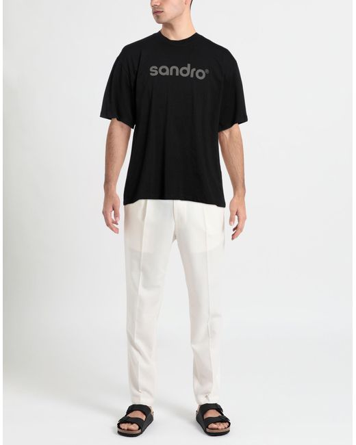 Sandro Black T-shirt for men
