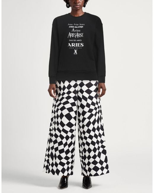 Aries Black Sweatshirt Cotton