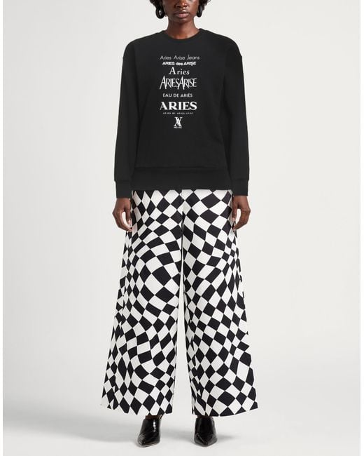 Aries Black Sweatshirt Cotton