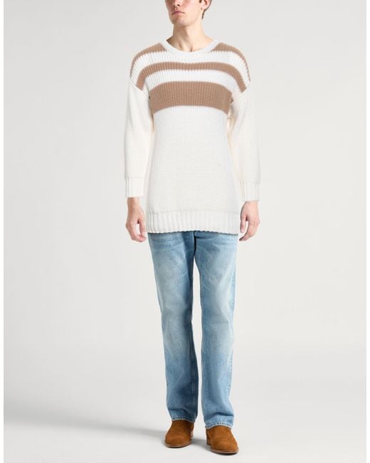 Pullover di Lardini in White da Uomo