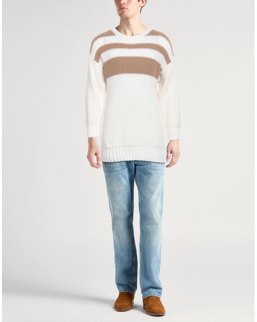 Pullover di Lardini in White da Uomo