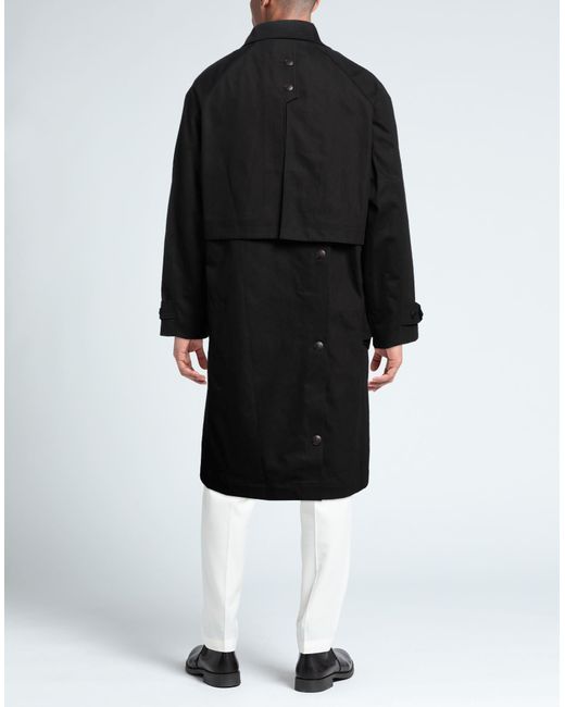 Kiko Kostadinov Black Overcoat & Trench Coat for men
