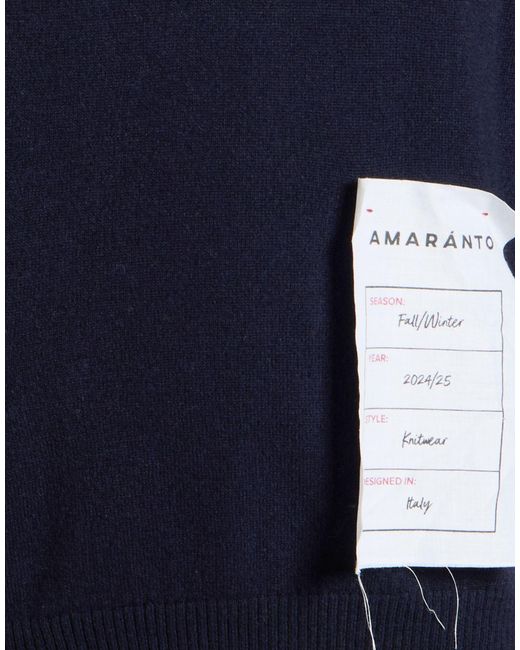 Amaranto Blue Midnight Sweater Wool for men