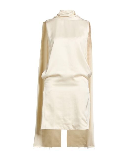 Totême Natural Ivory Mini Dress Viscose