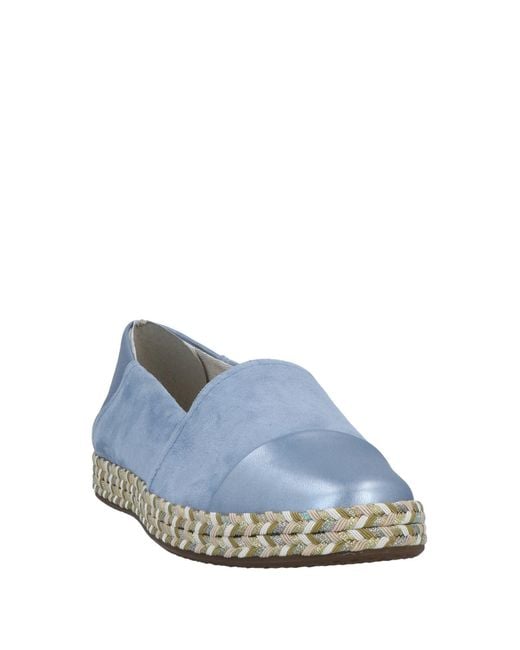 Geox Leather Espadrilles in Pastel Blue (Blue) - Lyst