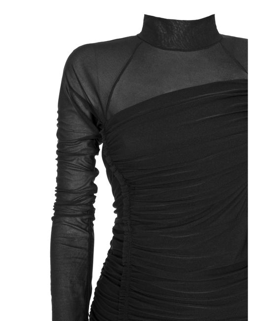 Vestido midi Helmut Lang de color Black
